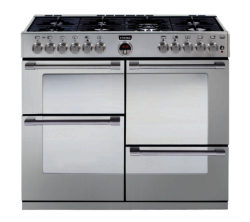 STOVES  Sterling R1100DFT Dual Fuel Range Cooker - Stainless Steel